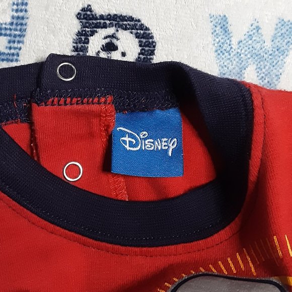 ❄️ 3-6m | Disney | "Cars" Lightning McQueen Long Sleeved T-Shirt - Picture 3 of 4